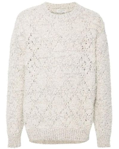 Dries Van Noten Knitwear > round-neck knitwear - Blanc