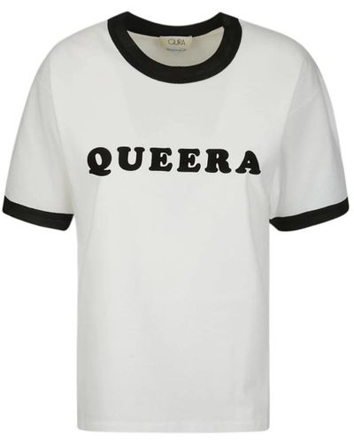 Quira Elegante t-shirt queera - Bianco