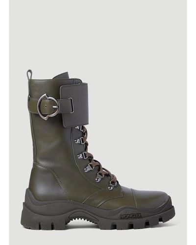 Moncler Shoes > boots > lace-up boots - Gris