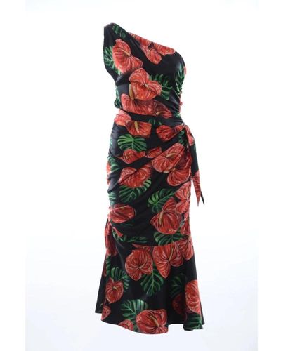 Dolce & Gabbana Langes kleid für frauen - eleganter stil - Rot