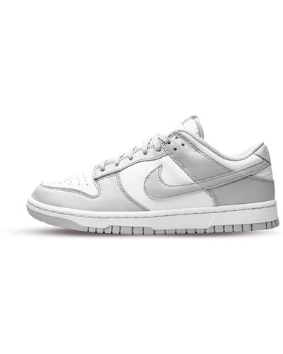 Nike Niebla gris dunk low sneakers - Blanco
