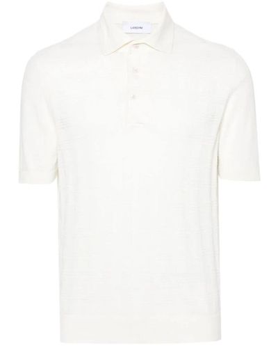 Lardini Ivory baumwoll polo shirt - Weiß