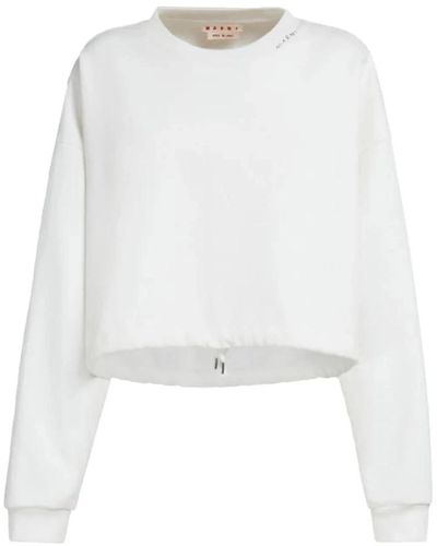 Marni Natürliches weißes sweatshirt