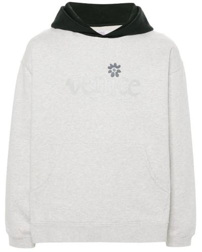 ERL Venedig grauer hoodie strick - Weiß