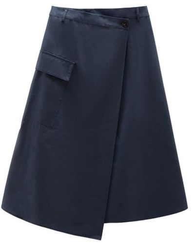 Woolrich Poplin Skirt - Blue