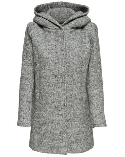 ONLY Single-Breasted Coats - Grey