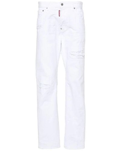 DSquared² 5-pocket jeans in stone washed - Weiß
