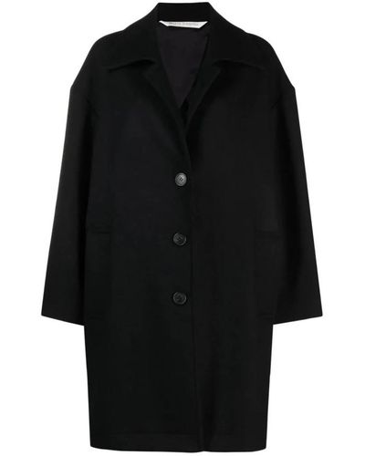 Palm Angels Single-Breasted Coats - Black