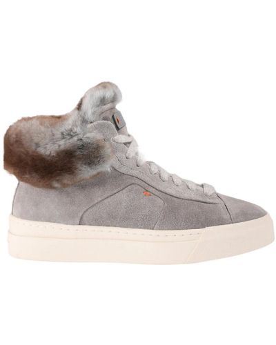 Santoni Trainers - Grey