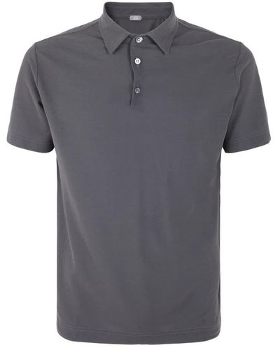 Zanone Polo Shirts - Grey