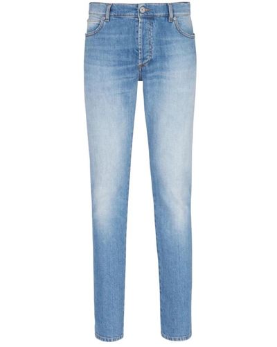 Balmain Jeans slim-fit in cotone - Blu