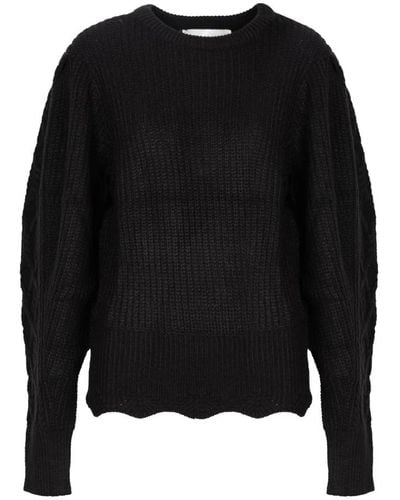 Silvian Heach Suéter elegante con mangas abullonadas - Negro