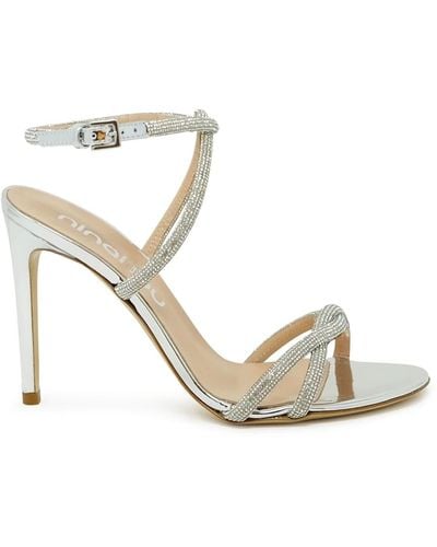 Ninalilou Shoes > sandals > high heel sandals - Métallisé