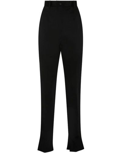 Dolce & Gabbana Pantaloni skinny neri con design elasticizzato - Nero
