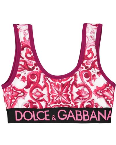 Dolce & Gabbana Bedruckter majolika-bh - Pink