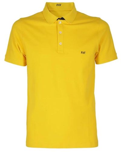 Fay Gelbes polo shirt - regular fit - geeignet für warmes wetter
