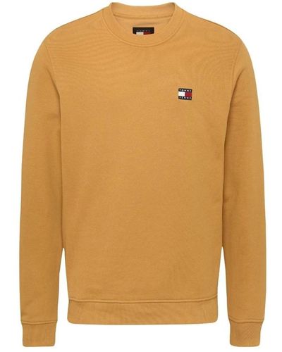 Tommy Hilfiger Basic logo sweatshirt - gelb - Braun