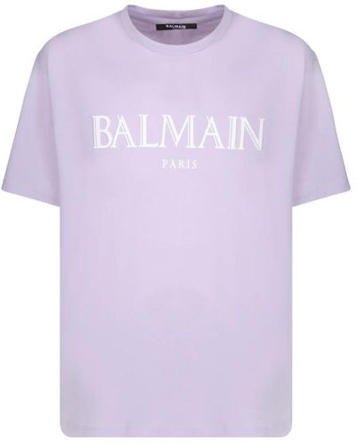 Balmain Tops > t-shirts - Violet