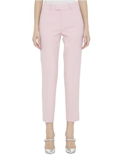 Burberry Pantalones de lana rosa