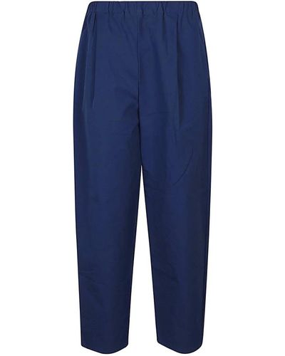 Apuntob Cropped Trousers - Blue