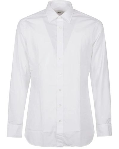 Lardini Klassisches langarmhemd - Weiß