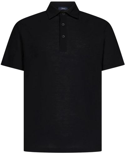 Herno Men39 Clothing T-Shirts Polos Black Ss23 - Schwarz