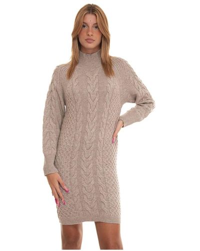 Suncoo Knitted Dresses - Brown