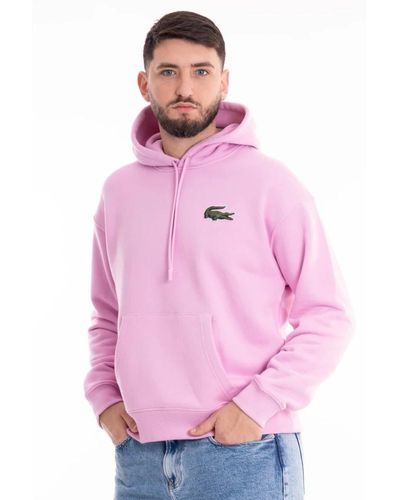 Lacoste Hooded jogger loose fit - Pink