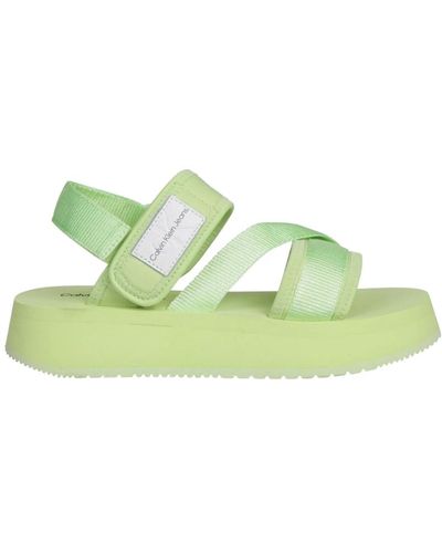 Calvin Klein Flat sandals - Verde
