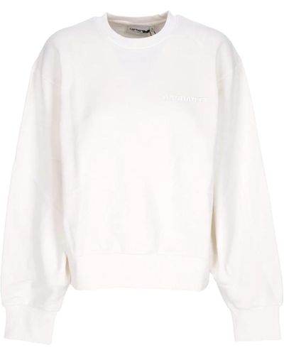 Carhartt Leichter crewneck sweatshirt - akron sweat - Weiß