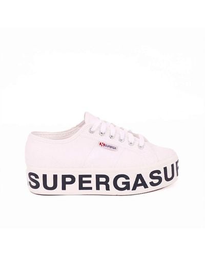 Superga Sneakers 2790 plataforma blanco - Rosa