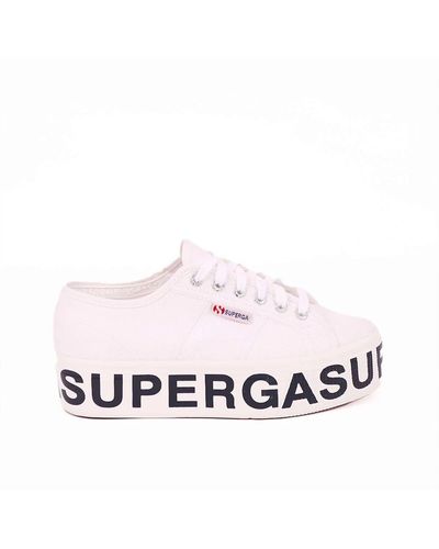 Superga Sneakers 2790 platform bianco - Rosa