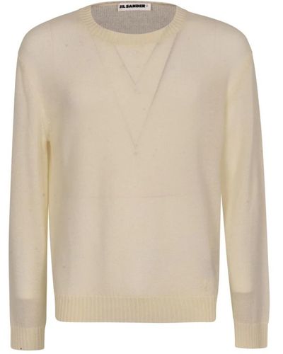 Jil Sander Round-Neck Knitwear - White