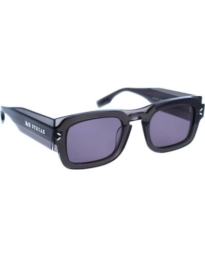 Alexander McQueen Ikonoische sonnenbrille mit 2 jahren garantie - Blau