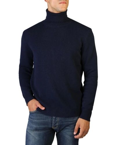 Cashmere Company Maglione in cashmere a collo alto uomo - Blu