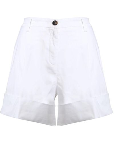Fay Pantaloncini di jeans - Bianco