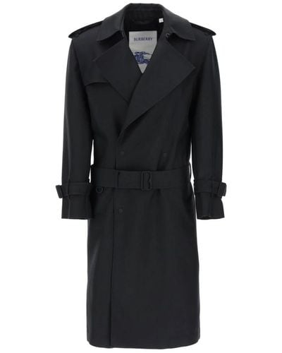 Burberry Double-breasted coats - Schwarz