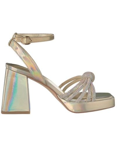 Alma En Pena. High Heel Sandals - Metallic