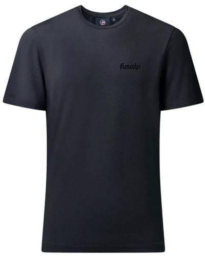 Fusalp Klassisches navy blaues t-shirt - Schwarz