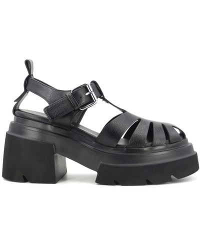Elena Iachi Shoes > sandals > high heel sandals - Noir