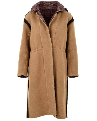 Moorer Single-Breasted Coats - Brown