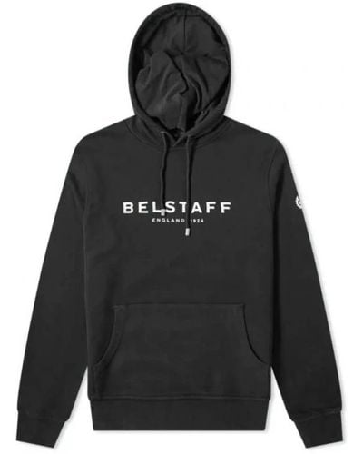 Belstaff 1924 hoodie in schwarz und weiß