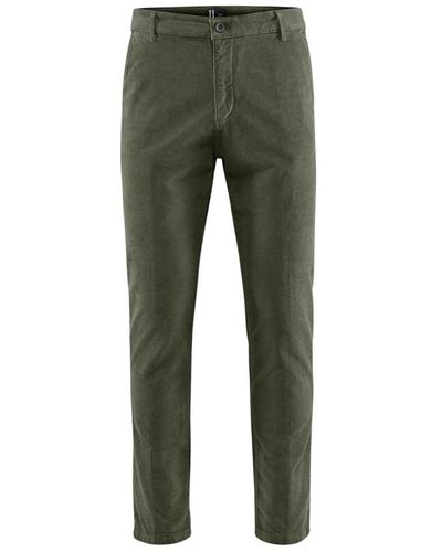 Bomboogie Straight Trousers - Green