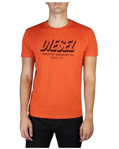 DIESEL T-Shirts - Orange