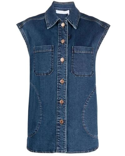 See By Chloé Vests - Azul