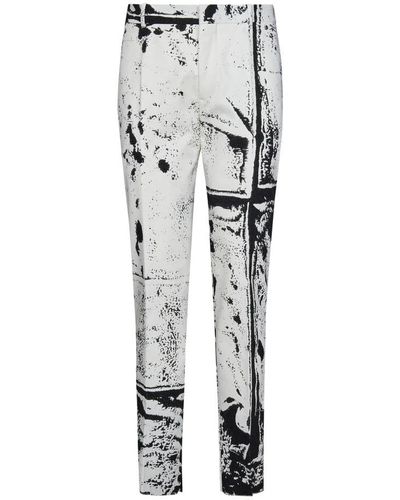 Alexander McQueen Slim-Fit Pants - Multicolor