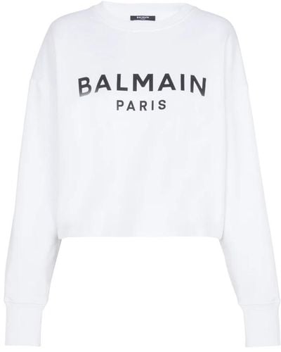 Balmain Paris Sweatshirt - White