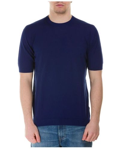 John Smedley T-Shirt - Blau