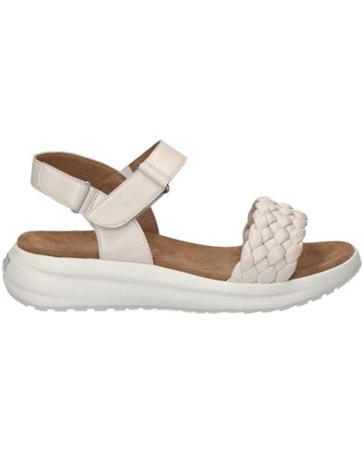 Caprice Nude casual open sandals - Bianco
