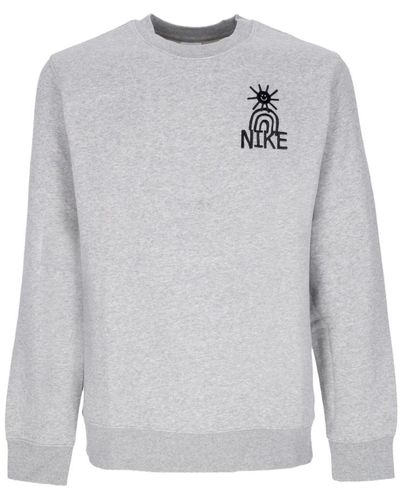 Nike Crewneck sweatshirt in dunkelgrau/schwarz